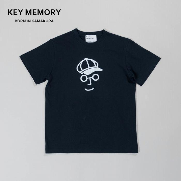 【KEYMEMORY 鎌倉】キャスケットイラストTシャツ NAVY