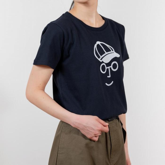 【ふるさと納税】【KEYMEMORY 鎌倉】キャスケットイラストTシャツ NAVY サムネイル3