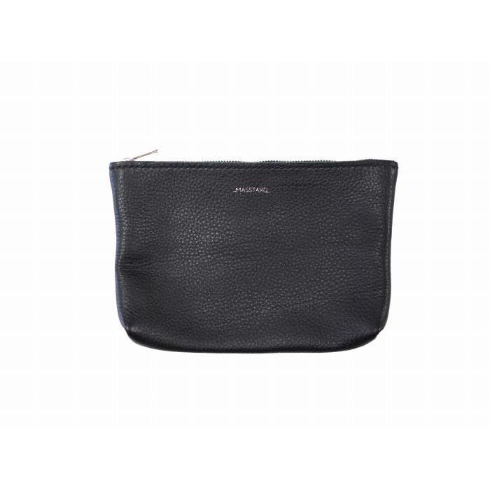 【ふるさと納税】MASSTARD -MINIMAL LEATHER POUCH MEDIUM- BLACK | バッグ ファッション 人気 おすすめ 送料無料 サムネイル3