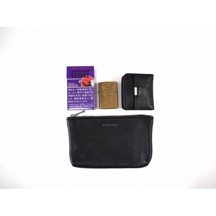 【ふるさと納税】MASSTARD -MINIMAL LEATHER POUCH SMALL- BLACK | バッグ ファッション 人気 おすすめ 送料無料 サムネイル3