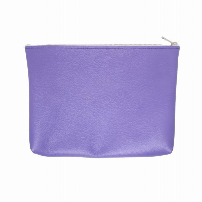 【ふるさと納税】MASSTARD -MINIMAL LEATHER POUCH LARGE- PURPLE | バッグ ファッション 人気 おすすめ 送料無料 サムネイル3