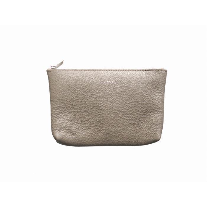 【ふるさと納税】MASSTARD -MINIMAL LEATHER POUCH MEDIUM- GREIGE | バッグ ファッション 人気 おすすめ 送料無料 サムネイル2