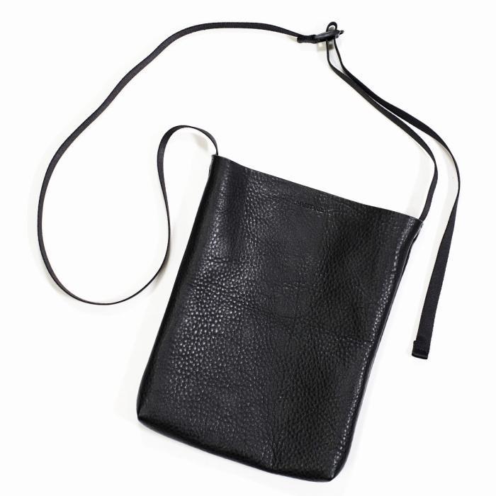 MASSTARD -MINIMAL LEATHER SACOCHE- BLACK | バッグ ファッション 人気 おすすめ 送料無料