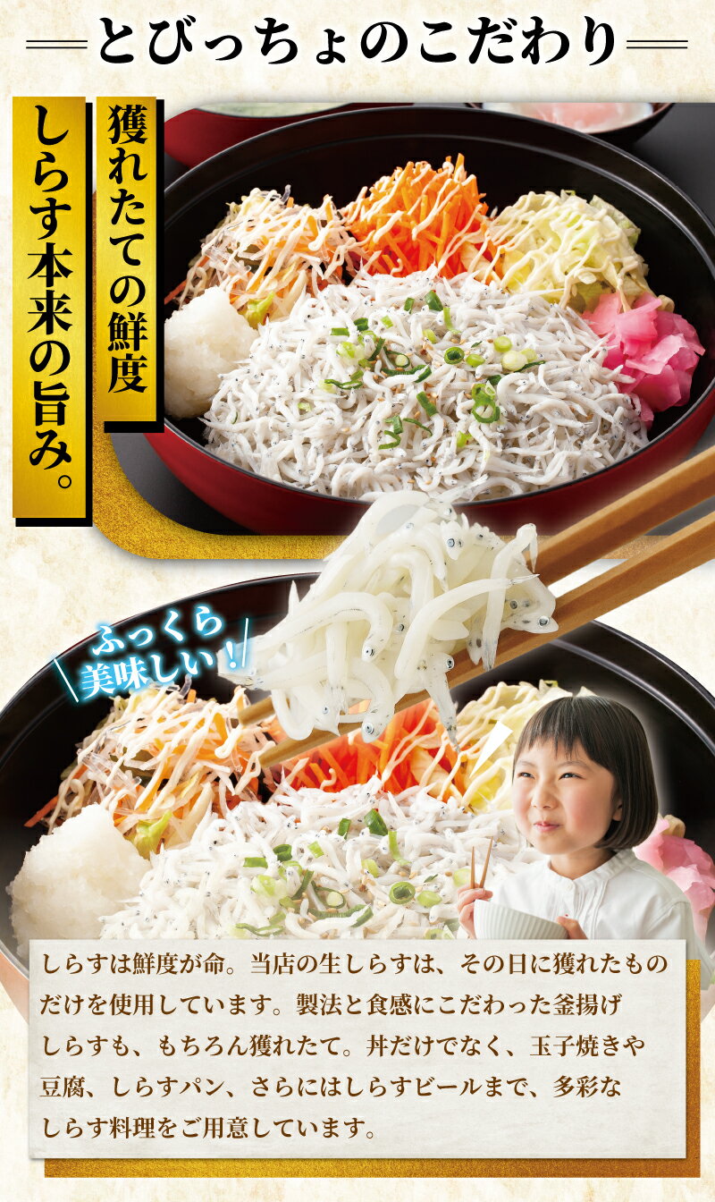 【ふるさと納税】 優先予約券付! 江の島 とびっちょ お食事券 ペア 2名様 1組 海鮮丼 丼 メニュー コース しらす シラス 釜揚げしらす 生しらす sirrus 海鮮 江ノ島 ペア食事券 ペアお食事券 食事券 チケット 観光 旅行 トラベル ランチ ディナー 昼食夕食 神奈川 湘南 藤沢 サムネイル3