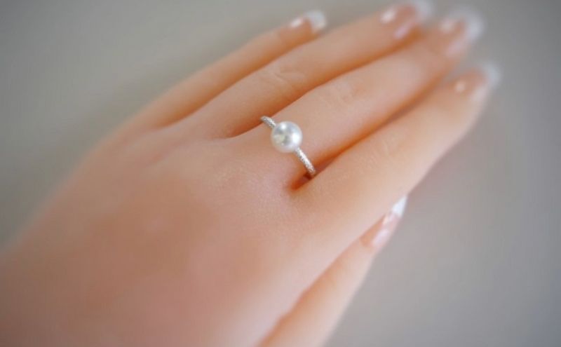 【ふるさと納税】 アクセサリー シルバー 淡水パール リング 指輪 リング ジュエリー パール 真珠 アクセサリー ジュエリー リング レディース メンズ ペア シンプル 一点もの かわいい プレゼント りんぐ ring SILVER ギフト 贈り物 FABBRICA OSAWA 神奈川 湘南 藤沢 サムネイル3