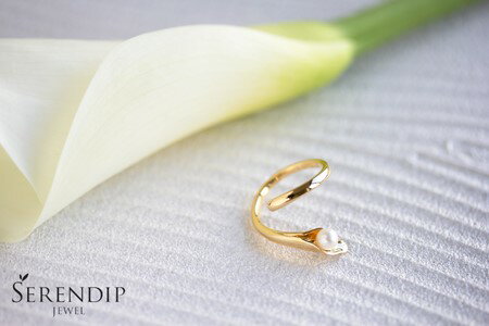 【ふるさと納税】 Calla K10 パールリング 指輪 ゆびわ リング アクセサリー レディース ジュエリー じゅえりー【7号〜15号】 ぱーる りんぐ ring レディース シンプル 一点もの おしゃれ かわいい プレゼント ギフト SERENDIPJEWEL 株式会社菜畑 神奈川 湘南 藤沢 サムネイル2