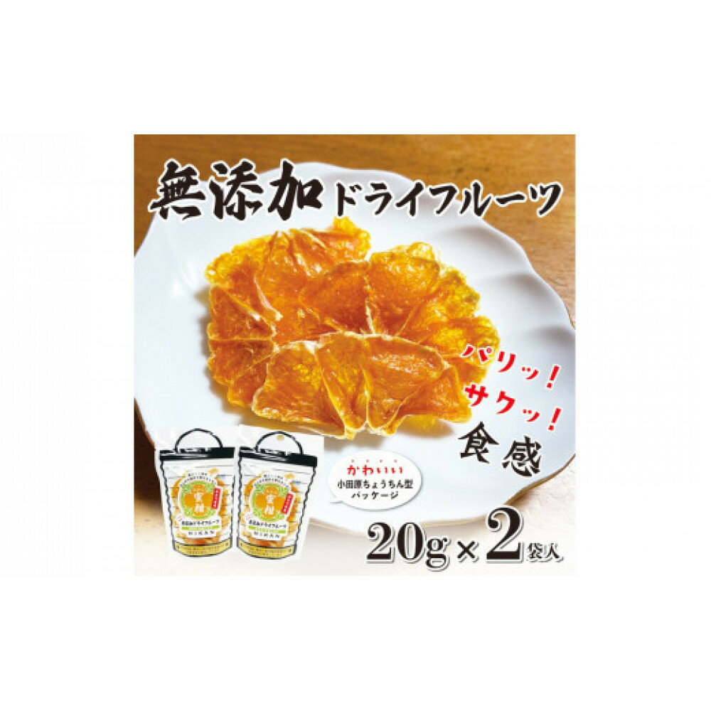 無添加ドライフルーツ(みかん)20g×2袋入【 神奈川県小田原市 】