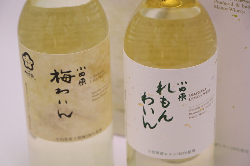 城下町小田原の飲み比べわいんAセット(2本セット) | 小田原の飲み比べわいんAセット 飲み比べ お酒 れもんわいん 梅わいん 小田原産レモン 小田原産梅 十郎梅 高品質の十郎梅 小田原特産品使用 神奈川県 小田原市