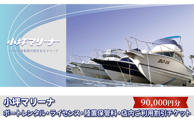 【ふるさと納税】【小坪マリーナ】ボートレンタル・ライセンス・陸置保管料・店内ご利用割引チケットB　体験チケット・地域のお買い物券 - 画像2