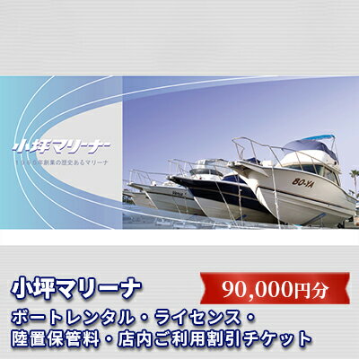 【小坪マリーナ】ボートレンタル・ライセンス・陸置保管料・店内ご利用割引チケットB　体験チケット・地域のお買い物券
