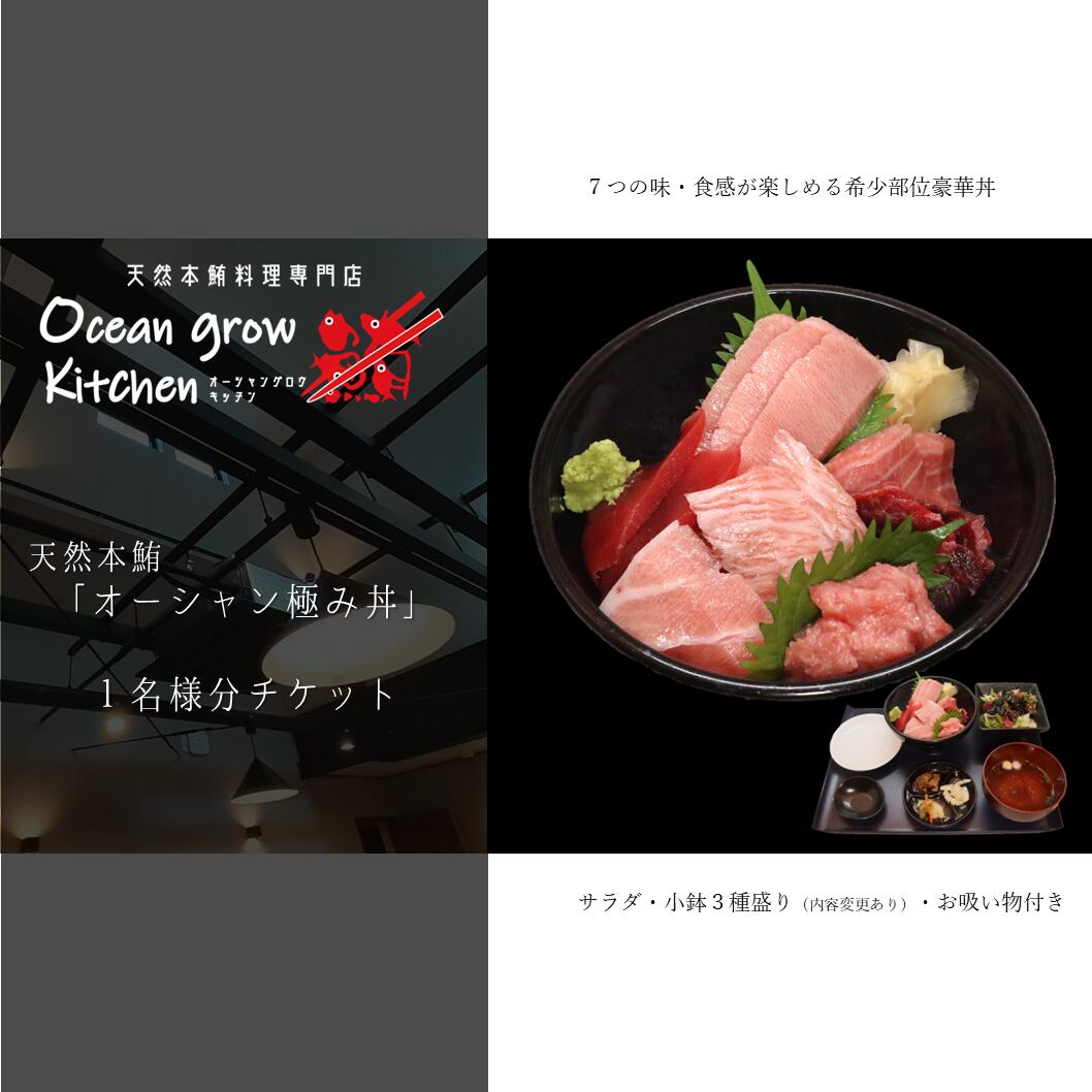 oceangrow kitchen お食事券（天然本鮪オーシャン極み丼）1名様分