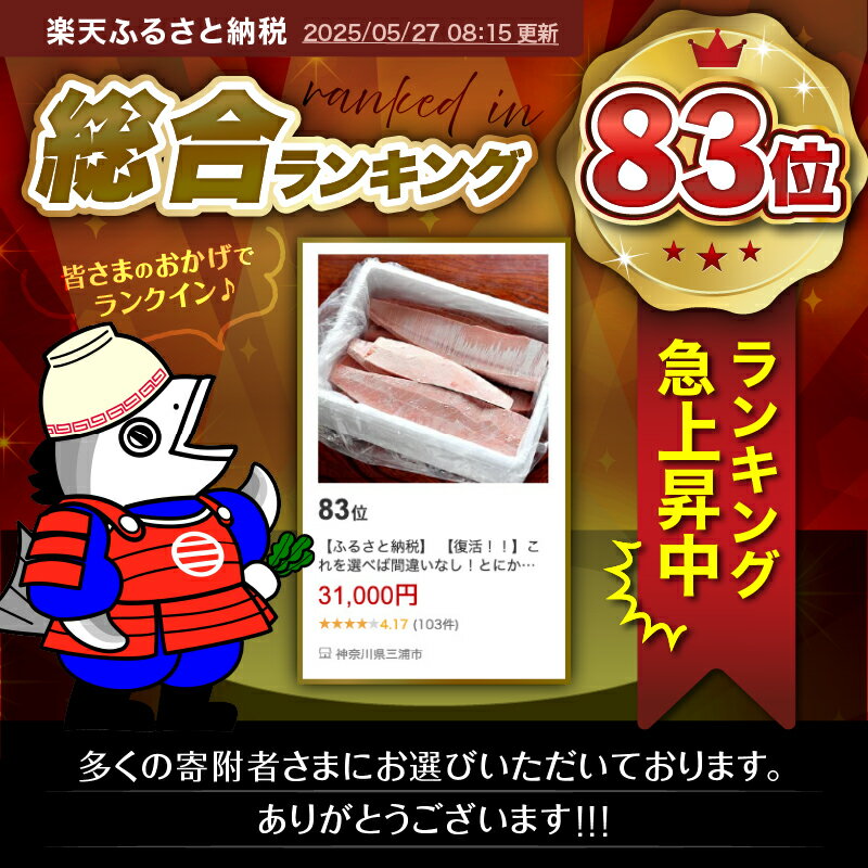 【ふるさと納税】【訳あり】＜選べる＞ これを選べば間違いなし こだわりの三崎天然マグロ 赤身 1kg ～ 3kg まぐろ マグロ 鮪 天然 老舗 問屋 直送 業務用 大容量 三崎港 魚 数量限定 や印 神奈川 三浦市 おすすめ ランキング プレゼント ギフト サムネイル3