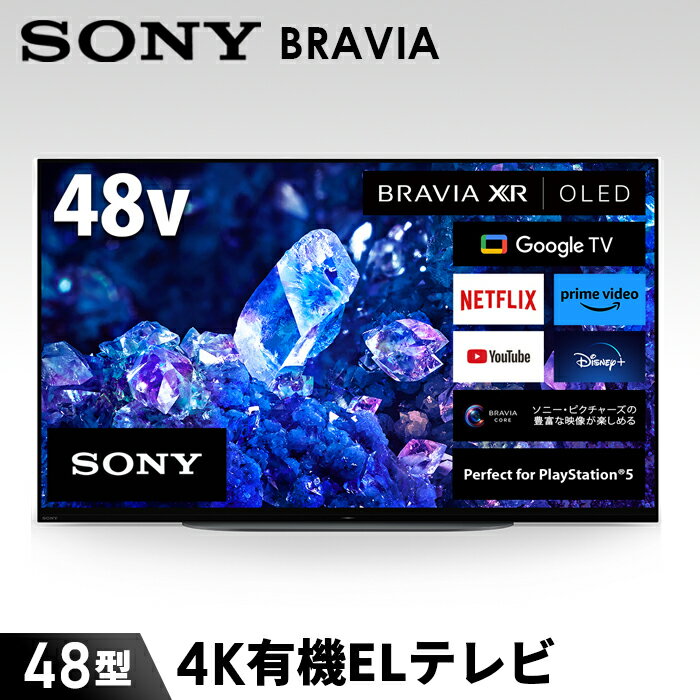 【ソニー】BRAVIA 4K有機ELテレビ 48型 XRJ-48A90K（設置あり） ／ 高画質 高音質 独自技術 映像 臨場感 送料無料 神奈川県