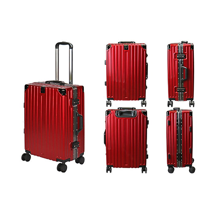 【ふるさと納税】BALENOIIハードキャリー中型レッド 3.7kg ／ 旅 軽量 ダブルキャスター 快適 送料無料 神奈川県 サムネイル3