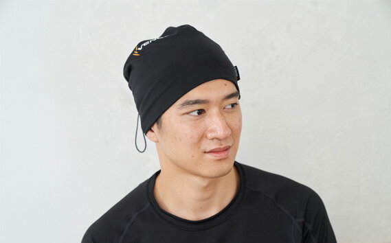 【ふるさと納税】2WAYコンフォート　フリーサイズ　ブラック ／ ベネクスリカバリーウエア ネックウォーマー キャップ 送料無料 神奈川県 サムネイル2