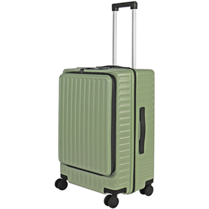 【ふるさと納税】Apertaライトキャリー中型 4.3kg ／ キャリーケース キャリーバッグ スーツケース 旅 旅行 レジャー ビジネス 出張 日本社製キャスター ダブルキャスター 快適 ダイアル式TSAロック フロントオープンポケット エンボスマット 送料無料 神奈川県 サムネイル2