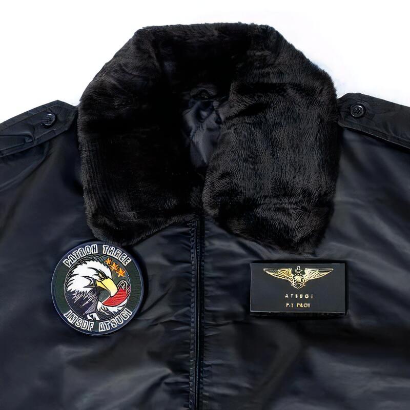 【ふるさと納税】【選べる サイズ 4L～S】海上自衛隊 簡易ジャンパー 厚木基地仕様 ワッペン ネームタグ 第3航空隊 服 トップス アウター ジャンパー 上着 防寒 自衛隊 オリジナルグッズ ミリタリー 厚木基地 神奈川県 大和市 送料無料 サムネイル2