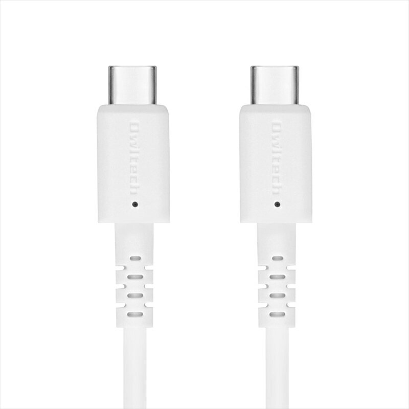 【ふるさと納税】 Owltech(オウルテック) PD60W やわらかく断線に強い USB C to Cケーブル1.2m ホワイト OWL-CBPTCC12-WH 【スマホ タブレット 充電ケーブル タイプc ケーブル 家電 ガジェット 海老名市 】 サムネイル2