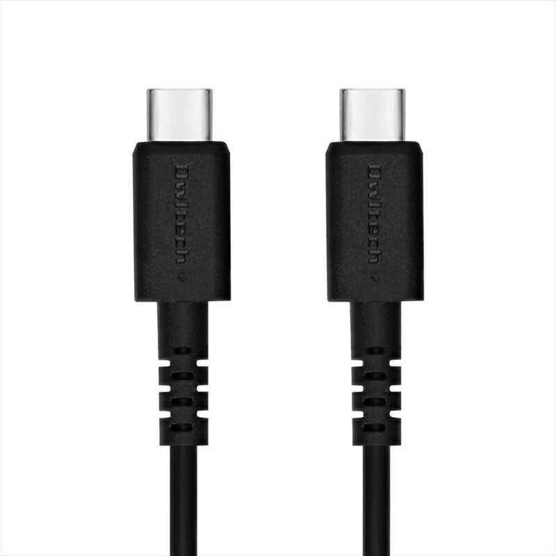 【ふるさと納税】 Owltech(オウルテック) PD60W やわらかく断線に強い USB C to Cケーブル2m ブラック OWL-CBPTCC20-BK 【スマホ タブレット 充電ケーブル タイプc ケーブル 家電 ガジェット 海老名市 】 サムネイル2