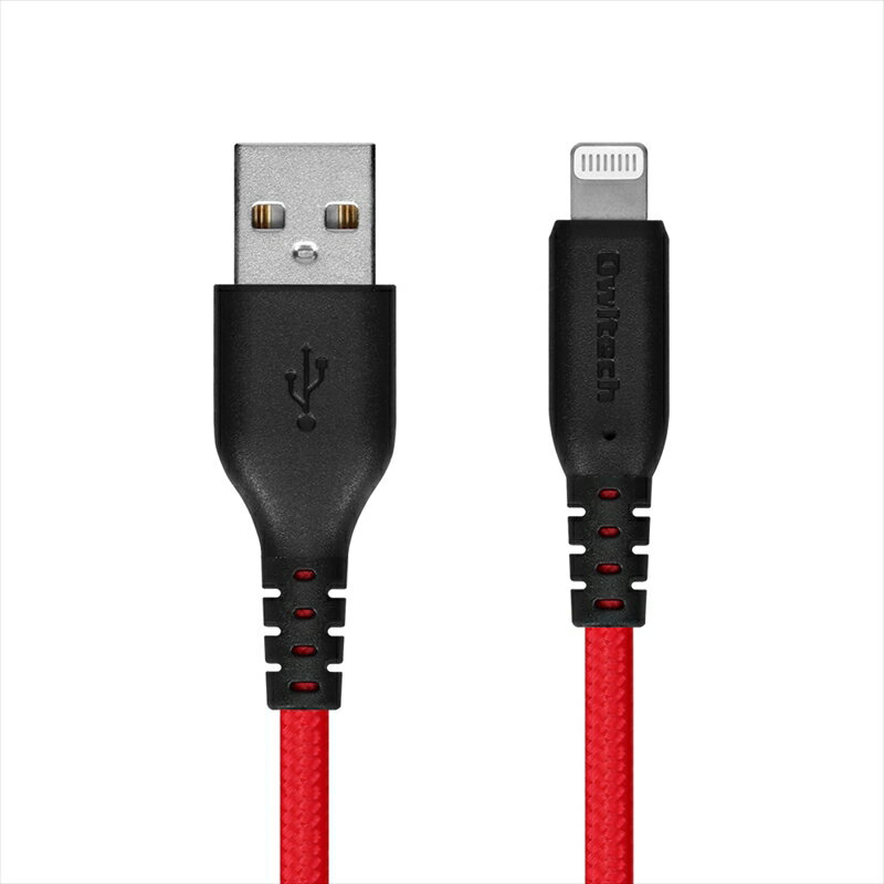 【ふるさと納税】 Owltech(オウルテック) 断線に強く柔らかい Lightningケーブル 0.5m ブラックレッド OWL-CBA4LA5-BKRE 【iPhone ipad 充電ケーブル ライトニング ケーブル 家電 ガジェット 海老名市 】 サムネイル2