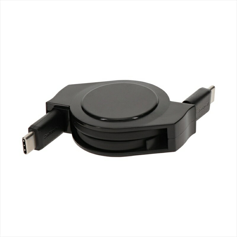 Owltech(オウルテック) PD60W巻き取り式USB TypeC TypeC ケーブル ブラック1.2m OEC-CBR2CC12-BK 【充電 スマホ タブレット 充電ケーブル タイプc ケーブル 家電 ガジェット 海老名市 】