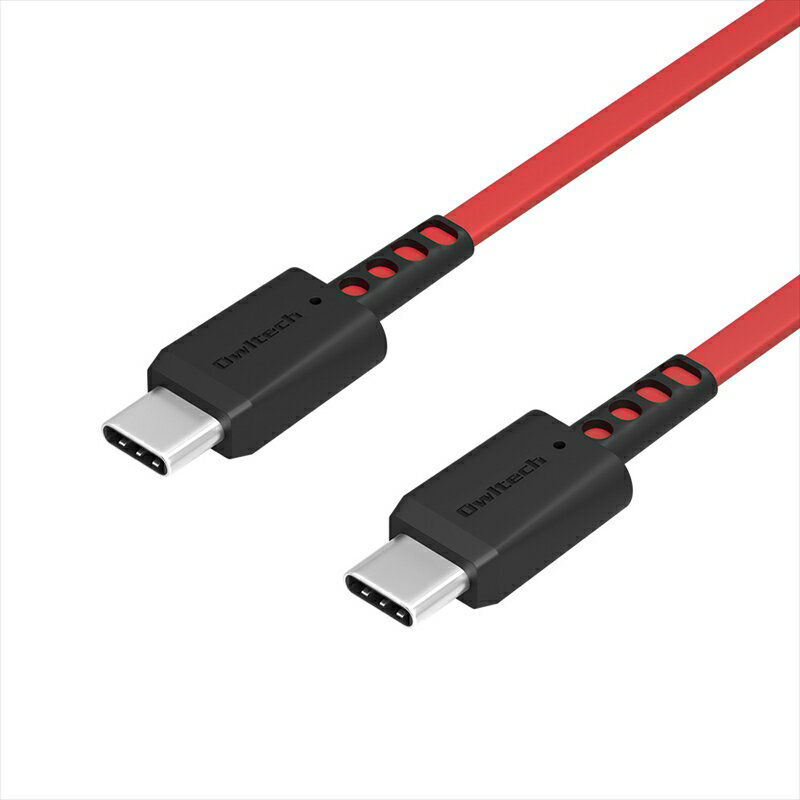 【ふるさと納税】 Owltech(オウルテック) PD60W巻き取り式USB TypeC TypeC ケーブル ブラックレッド1.2mOEC-CBR2CC12-BKRE 【スマホ タブレット 充電ケーブル タイプc ケーブル 家電 ガジェット 海老名市 】 サムネイル2