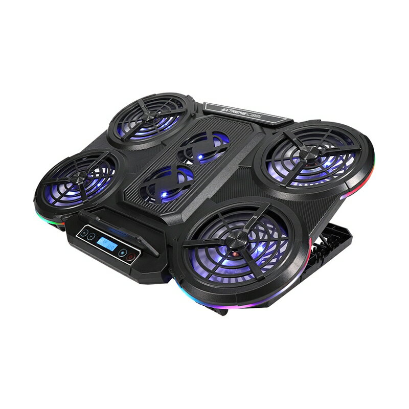 冷却ファン6基搭載 RGBイルミネーション対応 液晶ディスプレイ搭載 ゲーミング ノートPCクーラー OWL-GNC-RGB2【 ガジェット 海老名市 】