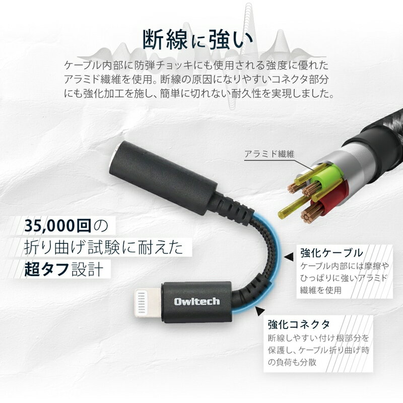 【ふるさと納税】 イヤホンミニプラグをLightningコネクタに変換できる LightningΦ3.5mm DAC搭載オーディオ変換アダプター ブラック OWL-CBLTF3501-BK ブラック【 ガジェット 海老名市 】 サムネイル3