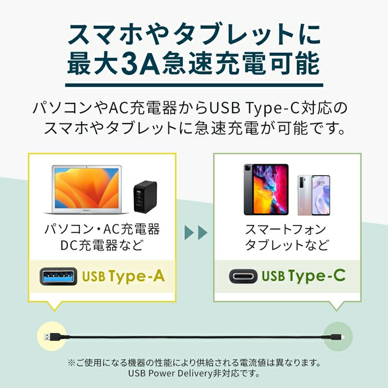 【ふるさと納税】 USB3.2Gen2規格 最大10Gbps 高速データ通信 USB Type-A to USB Type-C ケーブル OWL-CBKG2PAC10-BK【 ガジェット 海老名市 】 サムネイル3