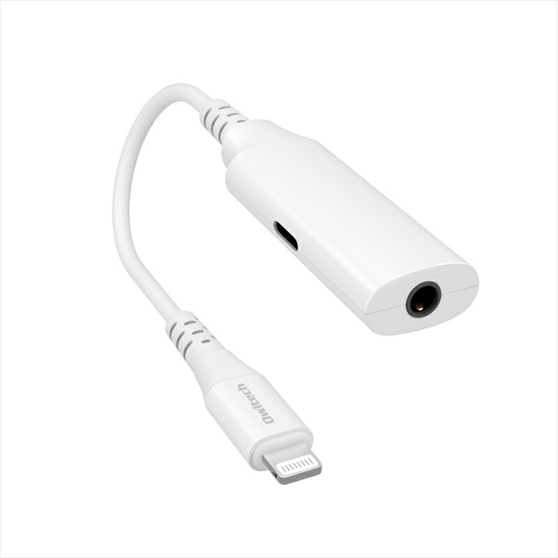 【ふるさと納税】Owltech Audio＋充電 充電用Lightningポート付き Lightning to 3.5mmミニジャック 変換ケーブル OWL-CBLTF35LT02-WH オウルテック【iPhone ipadライトニング ガジェット 海老名市 】 サムネイル2