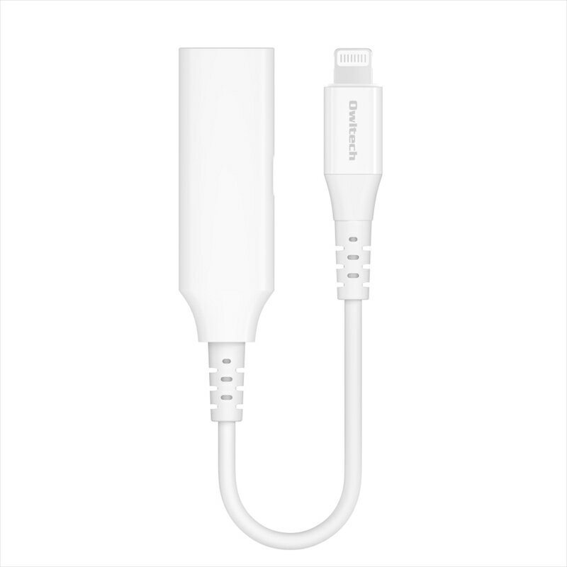 【ふるさと納税】Owltech Audio＋充電 充電用Lightningポート付き Lightning to 3.5mmミニジャック 変換ケーブル OWL-CBLTF35LT02-WH オウルテック【iPhone ipadライトニング ガジェット 海老名市 】 サムネイル3