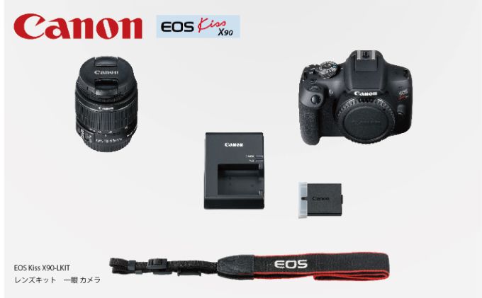 【ふるさと納税】キヤノン EOS Kiss X90 EF-S18-55 IS II レンズキット 一眼レフカメラ Canon キャノン　お届け：ご入金確認後、お届けまで1ヶ月～1ヶ月半程度かかります。 サムネイル3