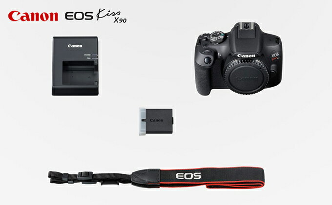 【ふるさと納税】キヤノン EOS Kiss X90 ボディ 一眼レフカメラ Canon キャノン 連続撮影 画素数増加 高画素 十分な解像感 行事 思い出 写真 バッテリーパック バッテリーチャージャー ネックストラップ 　お届け：ご入金確認後、お届けまで2ヶ月程度かかります。 サムネイル3