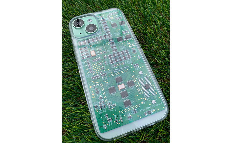 【ふるさと納税】kibanスマホカバー 部品搭載仕様 プリント基板 スマホケース スマホカバー スマホアクセサリー 耐熱性 スマートフォン PC iPhone XR サムネイル3