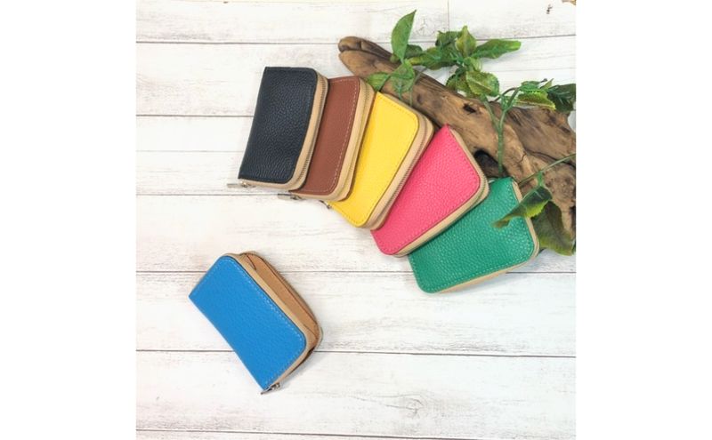 【ふるさと納税】イタリアンシュリンクレザー（本革）フルラウンドファスナーコインケース ファッション小物 財布 小銭入れ 革小物 ハンドメイド 柔らかい手触り イタリアンレザー ミニ財布 サムネイル2