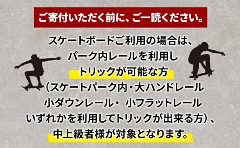 【ふるさと納税】中上級者限定 THEPARK 平日限定 3日分 SKATE 2部 利用券 スケートボード スケボー スケート 室内 コンクリート パーク ハンドレール ダウンレール 神奈川県 寒川町 - 画像3