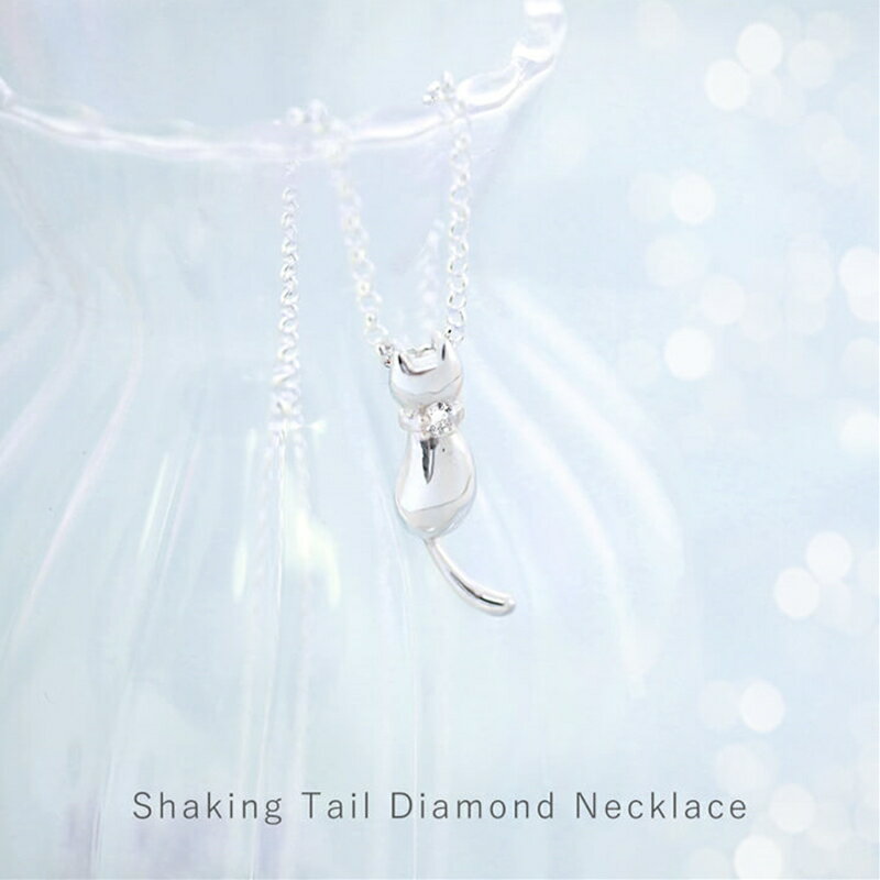 【ふるさと納税】未来天使 ネコダイヤモンド ネックレス アクセサリー【 神奈川県 大磯町 シルバー宝石 レディースジュエリー ダイヤモンド ダイアモンド アクセ ロールチェーン 首輪 誕生日 お祝い ギフト 母の日プレゼント 贈り物 ファッション小物 ペンダント 】 サムネイル2