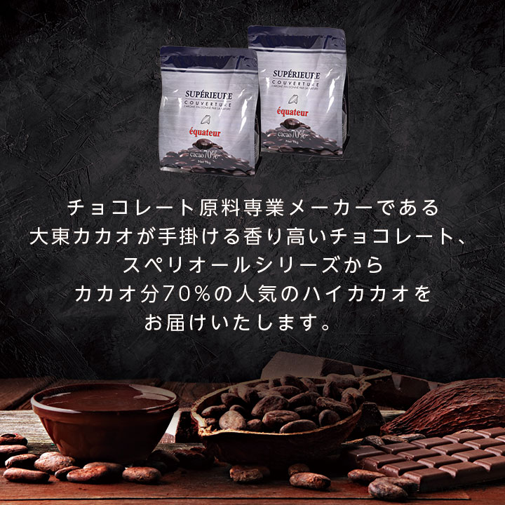 【ふるさと納税】大東カカオ スペリオール エクアトゥール 2個セット(カカオ分70%)【配送不可地域：離島】【1110629】 - 画像2