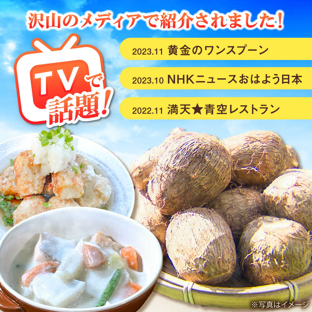 【ふるさと納税】【先行予約】【メディア多数掲載！開成弥一芋】ホクホクねっとりやわらか〜い里芋 2キロ【文命農業】開成町 サトイモ さといも 野菜[BDAX002] - 画像2