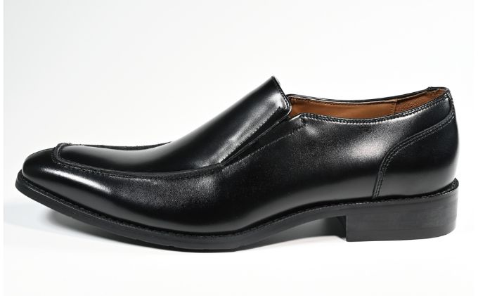 【ふるさと納税】ビジネスシューズ　幅広　AS 581 BL【ブラック】 ファッション ファッション小物 靴 日本製 社会人 メンズ 男性用 紳士靴 牛革 ロングノーズ スタイリッシュ - 画像3