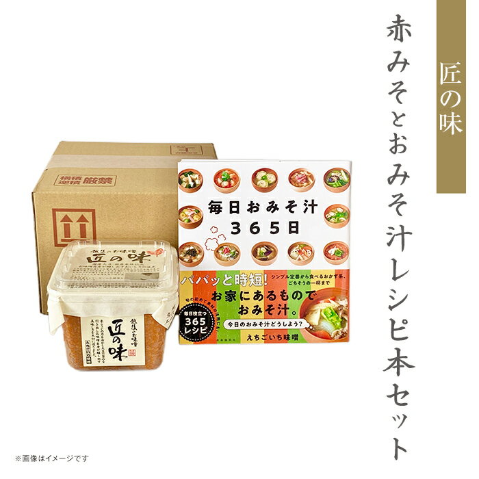 21-20匠の味 赤みそ 500gとおみそ汁レシピ本セット