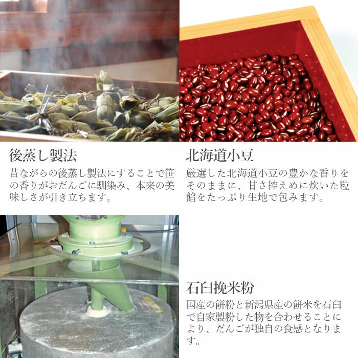 【ふるさと納税】B9-01B新潟の郷土セット（冷凍笹団子5個・冷凍長岡赤飯2個） - 画像3