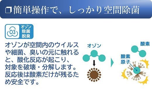 【ふるさと納税】除菌・脱臭 ポータブルオゾン発生器 オースリースマート（ピュアホワイト）【 新潟県 柏崎市 】 サムネイル3