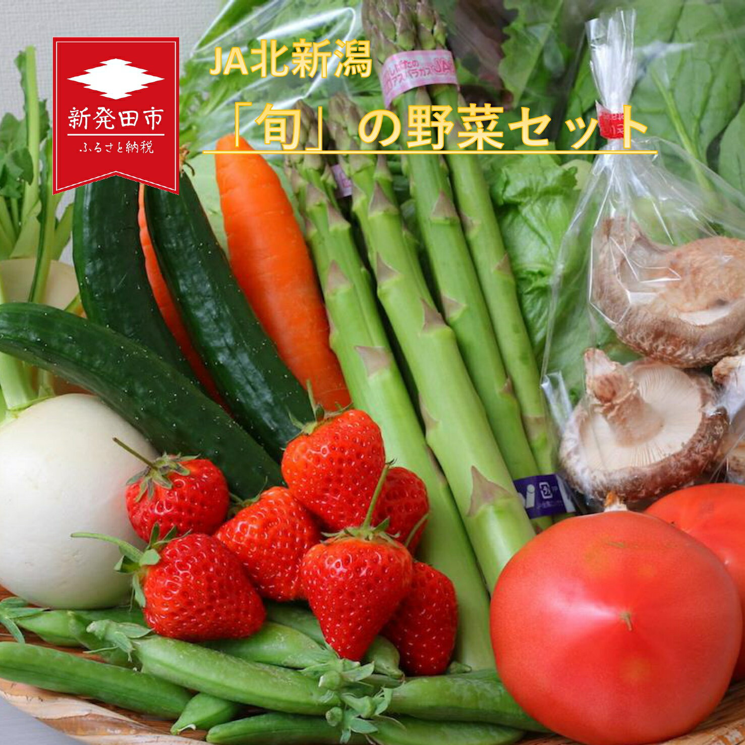 旬の野菜セット おまかせ 詰め合わせ アスパラガス トマト かぶ JA北新潟 野菜セット 直売所 食育ソムリエ 旬 新潟県 新発田市 C08