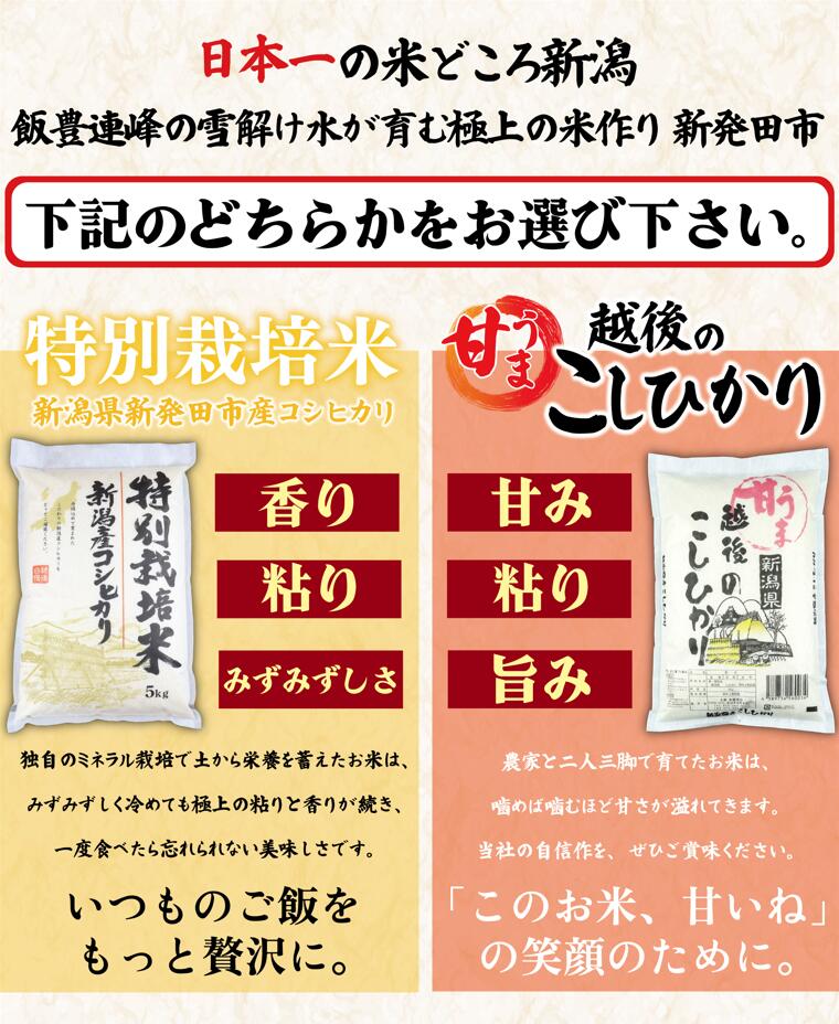 【ふるさと納税】 最短7日発送 新潟 無洗米 白米 玄米 2kg 5kg 7kg 10kg 15kg 20kg 21kg 新潟 令和7年産 選べる 単品 定期便 米 こめ 特別栽培米 甘うま越後の こしひかり 新潟県 新潟産 新潟県産 新発田 斗伸 toushin - 画像3