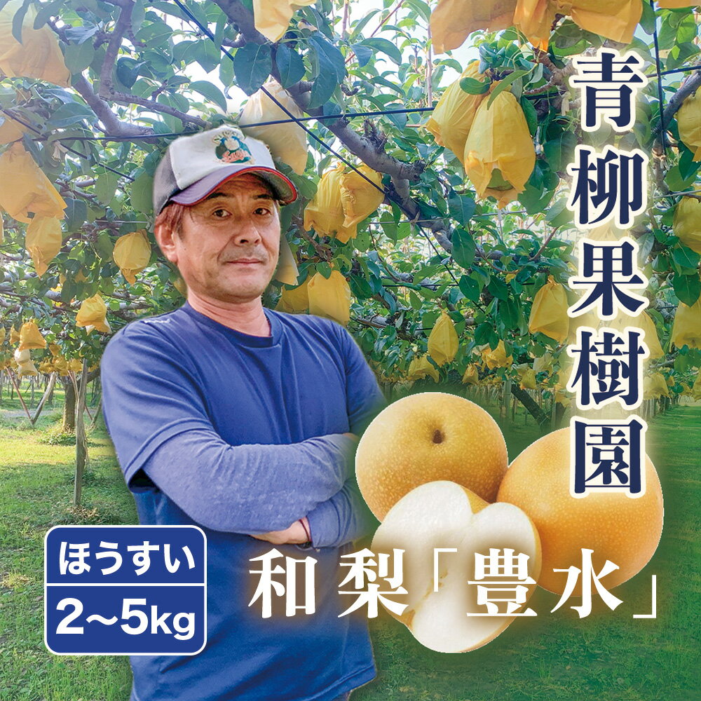 【2026年先行予約】青柳果樹園の和梨 豊水 選べる「2kg」or「3kg」or「5kg」《9月上旬～順次出荷》 果物 ほうすい フルーツギフト 加茂市 青柳果樹園