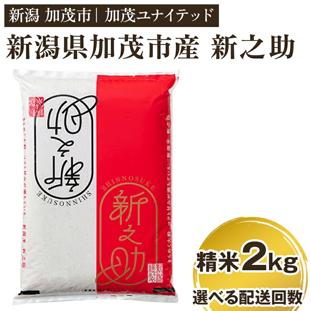 【令和7年産】新潟県産 新之助 精米2kg 【選べる配送回数 （通常配送1回〜定期便12回）】 《順次発送》 精米 白米 新潟 ブランド米 加茂市 加茂ユナイテッド