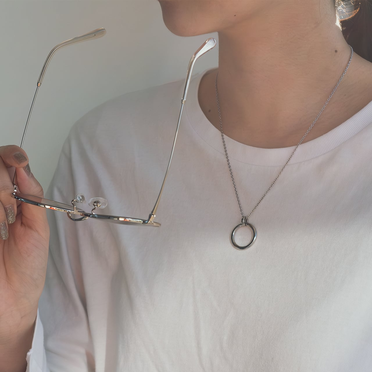 【ふるさと納税】グラスホルダーネックレス｜サングラスホルダー｜サージカルステンレス｜GH-001 三雄工芸 サムネイル3