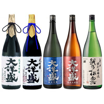 大洋盛 セットR 飲み比べセット 1800ml×5本 合計約9L 一升瓶 新潟県 日本酒 清酒 地酒 大洋酒造 E4040