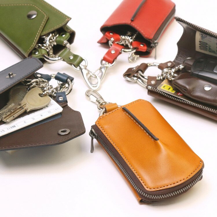 【こだわりの革アイテム】【選べる6色】マルチキーケース　ビートル「Beetle」牛革 本革 レザー カードホルダー コインケース オールインワン 贈り物 プレゼント 新潟県 村上市 1087006 1087007 1087008 1087009 1087010 1087011 1087012